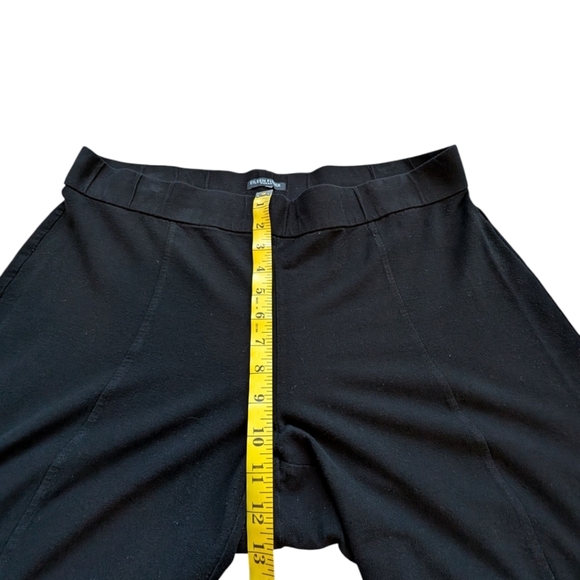 Eileen Fisher High Waist Slim Crop Black Washable Stretch Crepe Pant Women XL - Picture 5 of 15